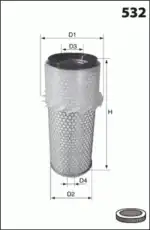 Фильтр воздушный MECAFILTER FA3131