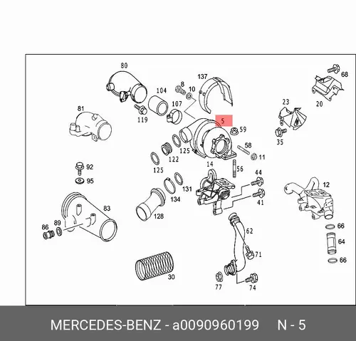 турбокомпрессор!\ MB ACTROS 009 096 01 99