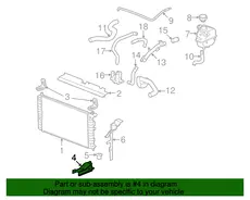 BRACKET,RAD SUPT(LWR) 22660578 PONTIAC