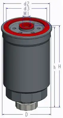 Топливный фильтр KC 258 MAHLE