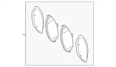 Тормозные колодки дисковые MB 000 420 57 04