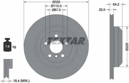 деталь \BMW 92317905 TEXTAR
