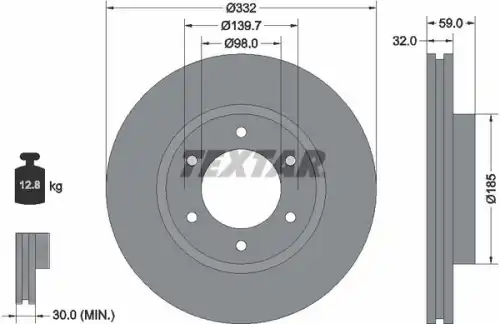 деталь \FORD 92320803 TEXTAR