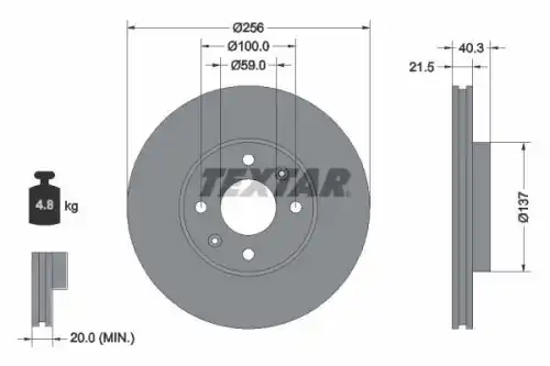 деталь \GM 92328203 TEXTAR