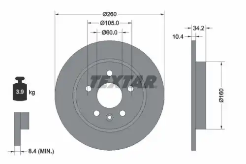 деталь \BUICK, GM 92328703 TEXTAR