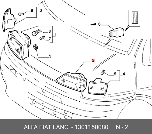 Фара FIAT 1301150080