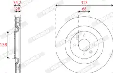Тормозной диск FERODO DDF2784C