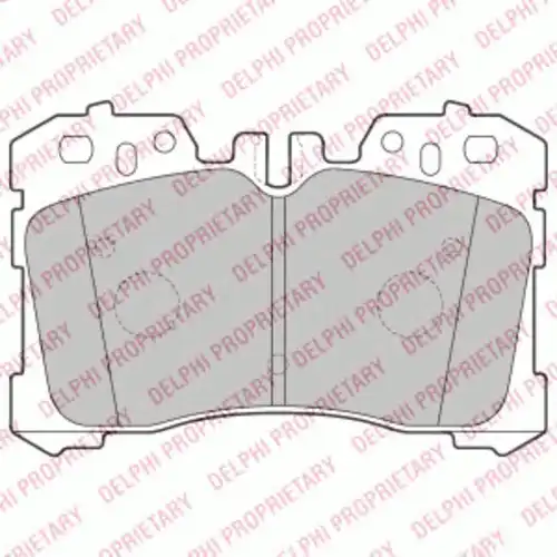 Тормозные колодки дисковые передняя ось DELPHI LP2213