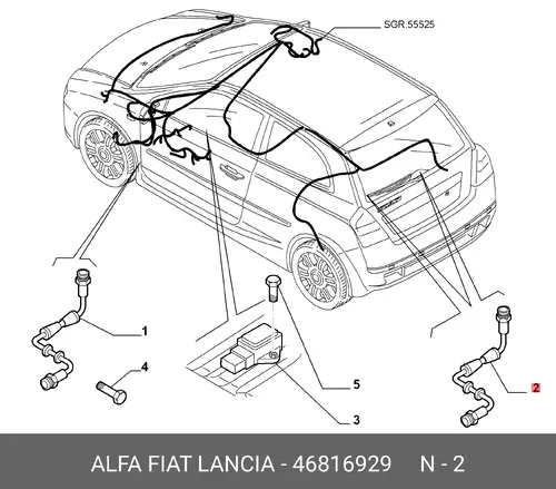 Датчик ABS FIAT 46816929