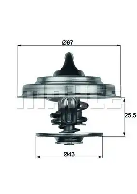 Термостат системы охлаждения BEHR TX 18 60D