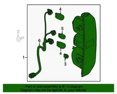 LAMP,RR STOP(CODE B8V)(INCLS 2-4,11) 84169777 CHEVROLET