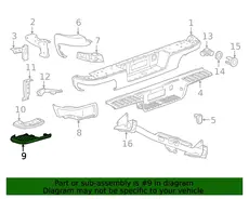 PAD,RR BPR STEP OTR(LOWER)(xKIT1) 22900985 CHEVROLET