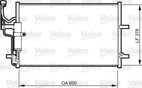 Радиатор кондиционера (конденсатор) VALEO 814265
