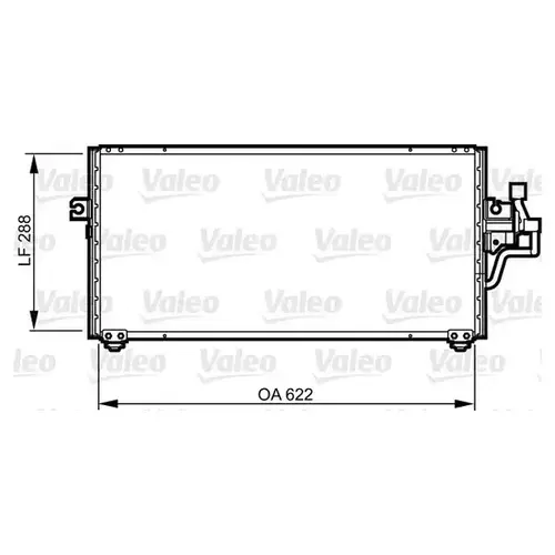 Радиатор кондиционера (конденсатор) VALEO 814303