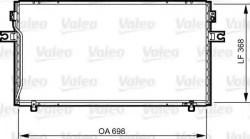 Радиатор кондиционера (конденсатор) VALEO 814256