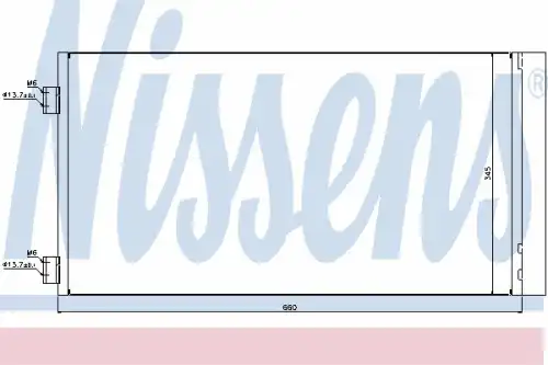Радиатор кондиционера (конденсатор) NISSENS 940204