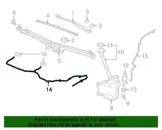 HOSE,WSWA NOZ 84028312 CHEVROLET