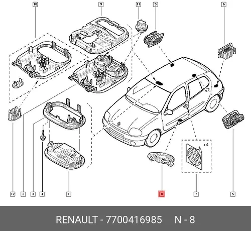 ПЛАФОН - 7700416985 RENAULT
