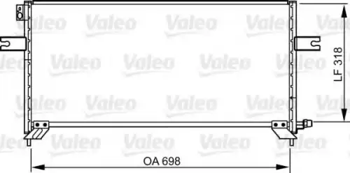 Радиатор кондиционера (конденсатор) VALEO 814304