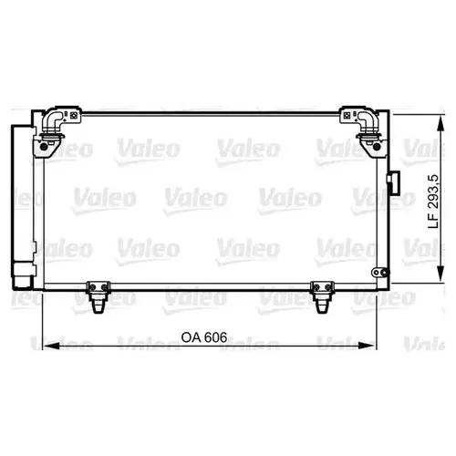 Радиатор кондиционера (конденсатор) VALEO 814314