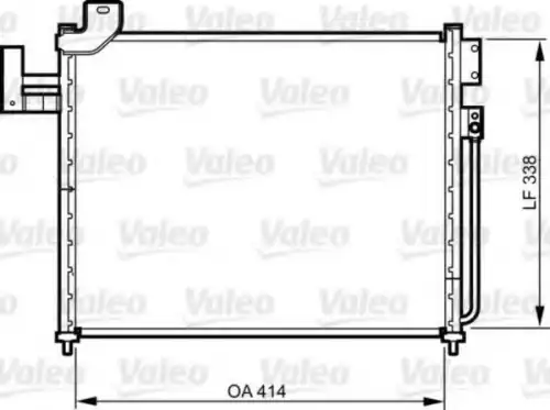 Радиатор кондиционера (конденсатор) VALEO 814316