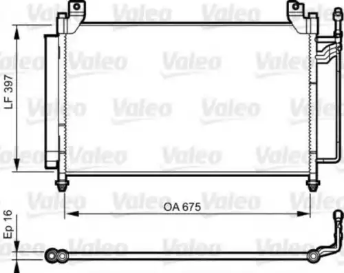 Радиатор кондиционера (конденсатор) VALEO 814235