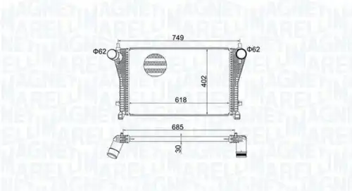 Интеркулер MAGNETI MARELLI 351319205370