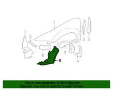 SHIELD,FRT W/H SPH 22610205 CHEVROLET