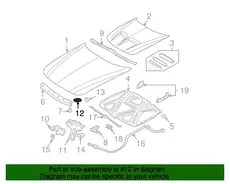 STRIKER,HOOD PRIM LAT 22612854 CHEVROLET