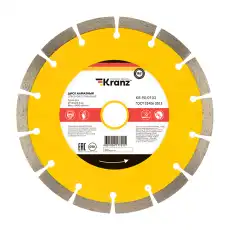 Диск алмазный отрезной сегментный 180x22.2 мм Kranz KR-90-0103