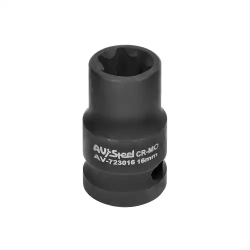 AV-723016 Головка ударная Е-типа E16 1/2'' ''AVSteel''
