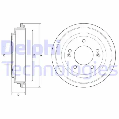 Тормозной барабан DELPHI BF613