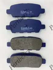 Тормозные колодки дисковые PARTBERRY PB170010
