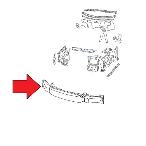 Усилитель бампера GOOD GO VW6017