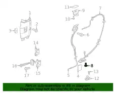 BOLT,FRT S/D LAT(8.908) 11546703 GMC
