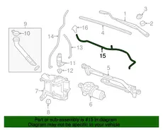 HOSE,WSWA NOZ 95144168 CHEVROLET