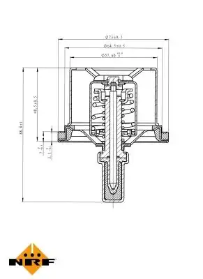 Термостат системы охлаждения NRF 725029