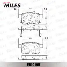 Тормозные колодки дисковые MILES E510195