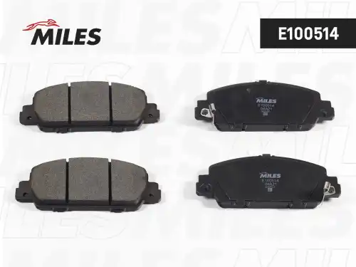 Тормозные колодки дисковые передняя ось MILES E100514