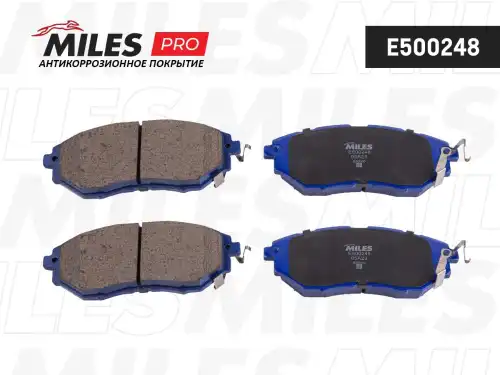 Тормозные колодки дисковые передняя ось MILES E500248