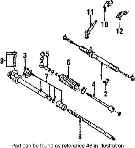 Рулевая рейка SUBARU 31221GA140