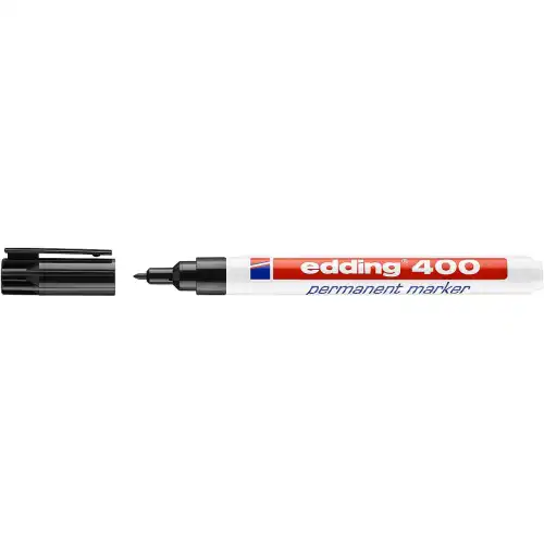 Edding Перманентный маркер, 1 мм Черный, E-400/1