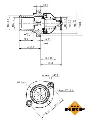 Термостат системы охлаждения NRF 725035