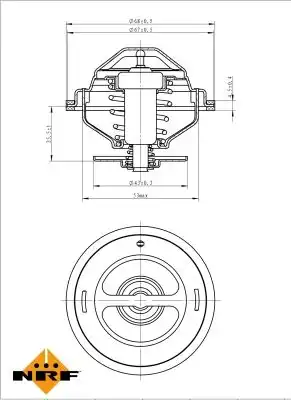 Термостат системы охлаждения NRF 725194