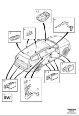 ROOF LAMP 32366214 VOLVO
