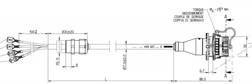 Соединительный кабель \KOGEL, KRONE 449 621 080 0 WABCO