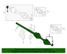 AXLE SHAFT, EXCH 36011792 VOLVO
