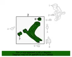 CONTR ARM 3Q0407151AA VAG