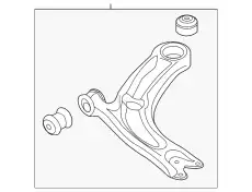 CONTR ARM 3Q0407152AA VAG