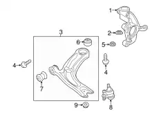 CONTR ARM 3Q0407152AA VAG
